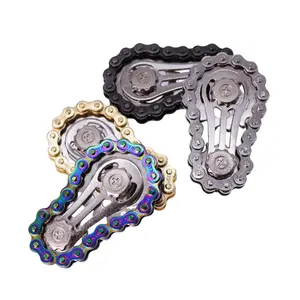 Gear Stress Relief Toy, Metal Finger Spinner, Chain Wheel Design, Stress Relief Fidgeting, Party Favors, Holiday Gifts, Decompression Toys for Kids & Adults