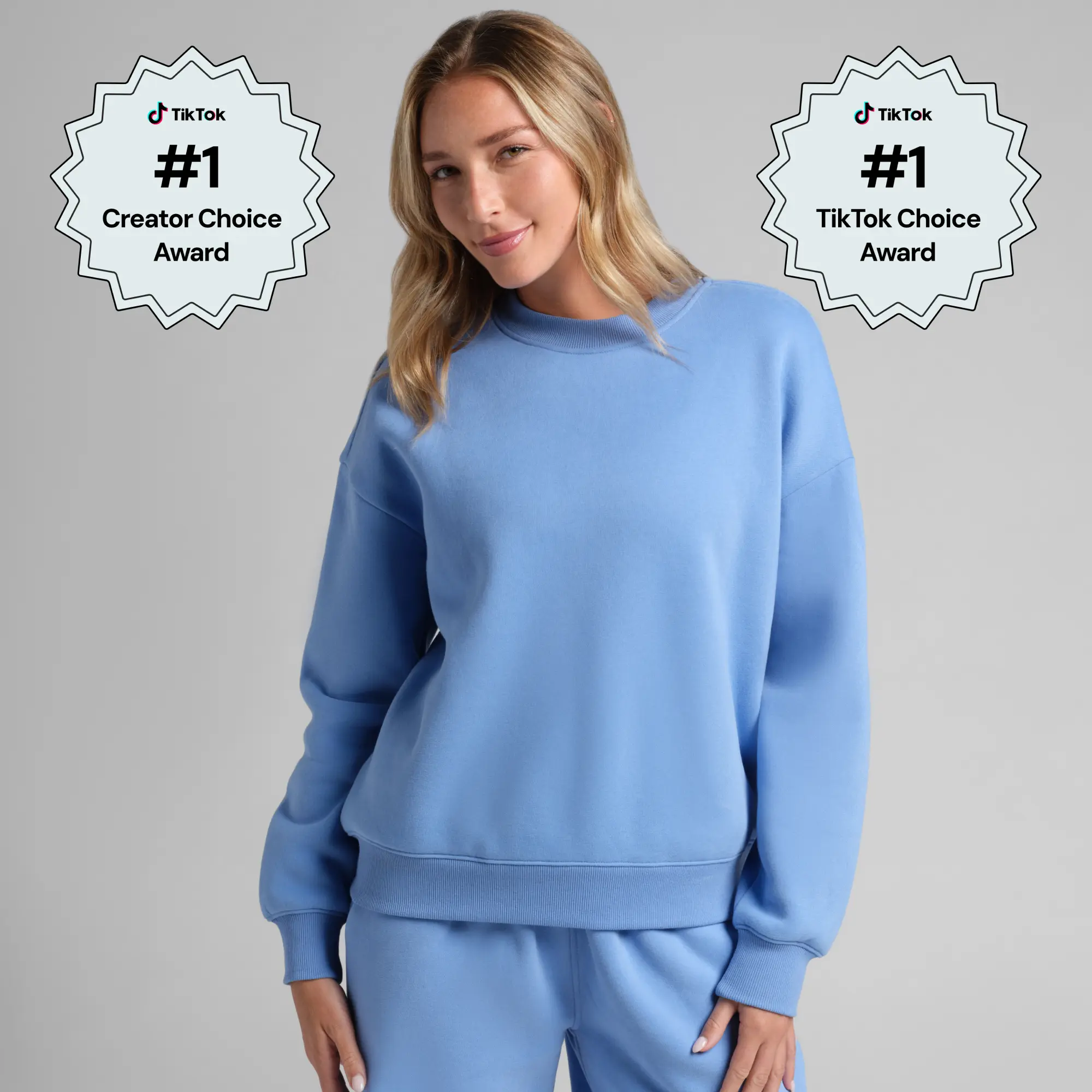 Comfrt | Crop Crew | Cropped Cotton Fleece Fabric Everyday Crewneck Sweatshirt Comfrt | Crop Crew | Cropped Cotton Fleece Fabric Everyday Crewneck Sweatshirt