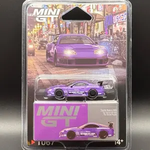 Mini GT Toyota Supra (A80) Top Secret GT-300 - Top Secret Purple - 1:64 Scale Model Car #1067