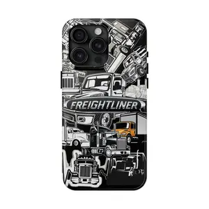 Freightliner Truck Themed Phone Case Premium Matte Texture, Protection, Shockproof, Anti-Drop, Anti-Fingerprint For IPhone 17-12, Pro Max, Pro Plus, and Samsung S25-22 Protection Safety