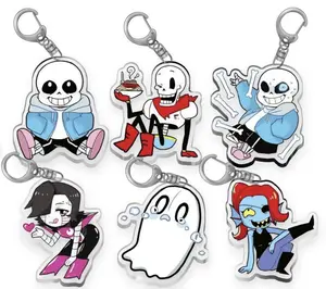 UNDERTALE charm keychains - Sans Papyrus Metaton blookie