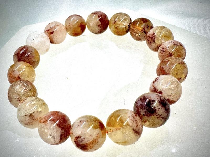 Urban Rutile’s Citrine and Fire Quartz beaded bracelet