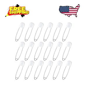 100 Pcs Diaper Pins, 2.2in Diaper Pins for Cloth Diapers Heavy Duty