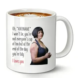 Funny Best Friend Coffee Mug, 11oz Ceramic Cup, Hilarious British Slang, Perfect Birthday Christmas Gift for Bestie Girlfriend