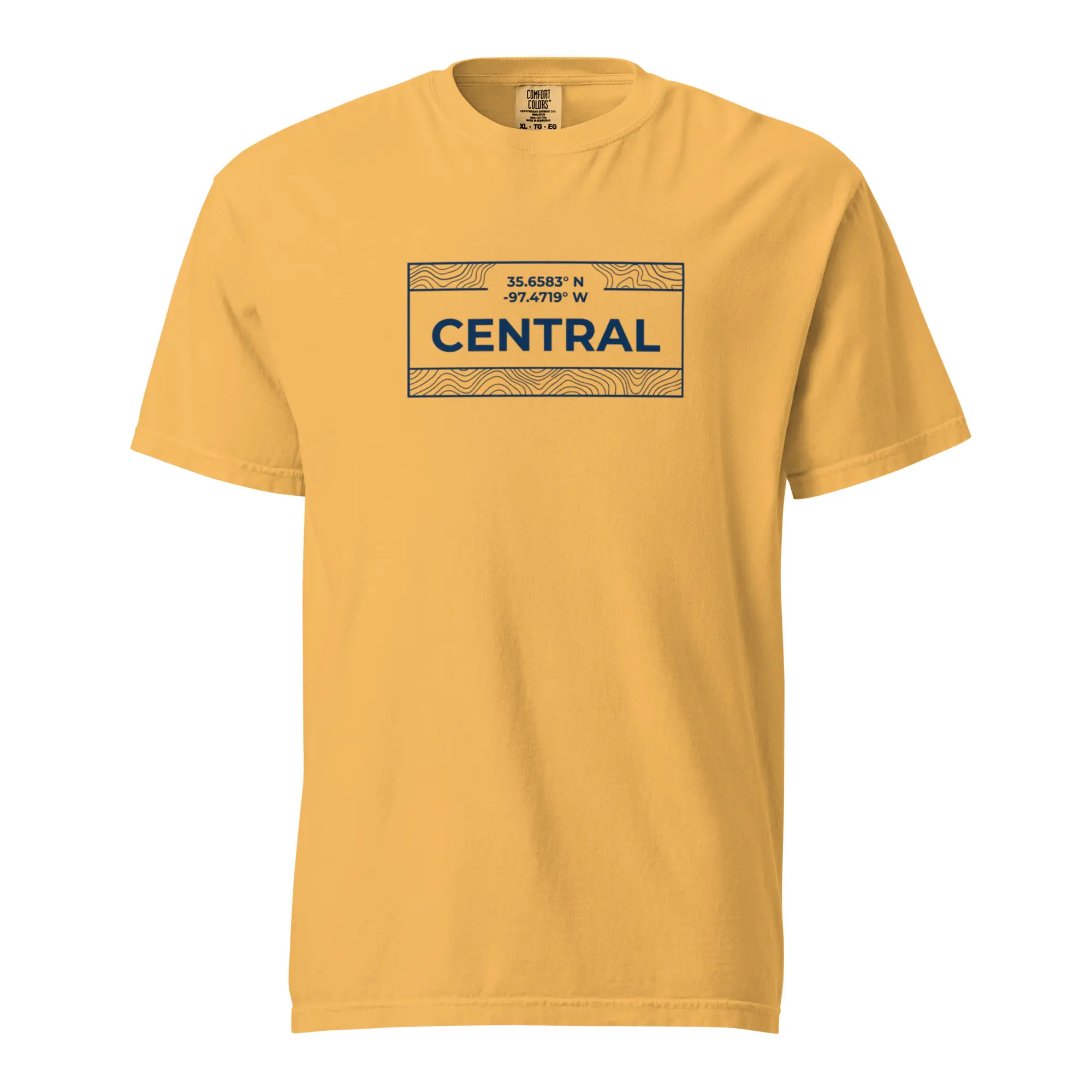 Central Coordinates Unisex garment-dyed heavyweight t-shirt