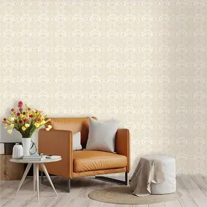 New Chinese Style Luck Pattern Wallpaper, PVC Material, Peel and Stick, Ideal for Kitchen, Living Room, Bedroom Decor