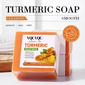 Turmeric Soap Bar for Body & Face - Made with Natural and Organic Ingredients. Gentle Soap – For All Skin Types –  4.0oz Bar