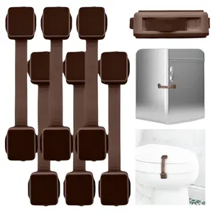 Autumn Bliss Co Cabinet Locks Baby Proofing (6-Pack) - Child Proof Cabinet Locks, No Drilling, Easy Installation, Adjustable & Reusable, Drawer Baby Proofing