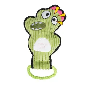 Dino Crinkle and Squeaky Dog Toys & Tough Tug of War Set - No Stuffing Chew-Resistant Plush Toys to Keep Them Busy, Best Birthday Gift for Small/Medium/Large Breeds