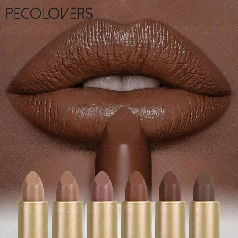 6PCS Waterproof Lipstick, Matte Lipstick Set, Red & Nude, Non-Sticky Lip Gloss-Suitable for All Skin Types, Matte Liquid Lipstick, Lip Product