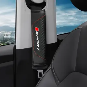 Car Seatbelt Shoulder Protectors, Letter Print Design, Set of 2, Comfortable and Durable, Ideal for Daily Use, Automotive Accessories, Car Interior Accessory