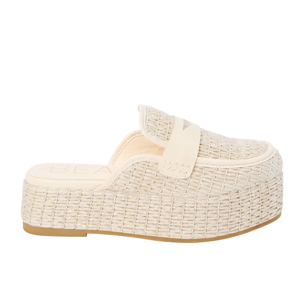 BEACH by Matisse Womens Wren Platform Loafers Casual - Beige