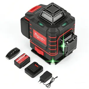 Milwaukee 4D 16-Line Green Laser Level - 360° Self-Leveling Precision Kit!