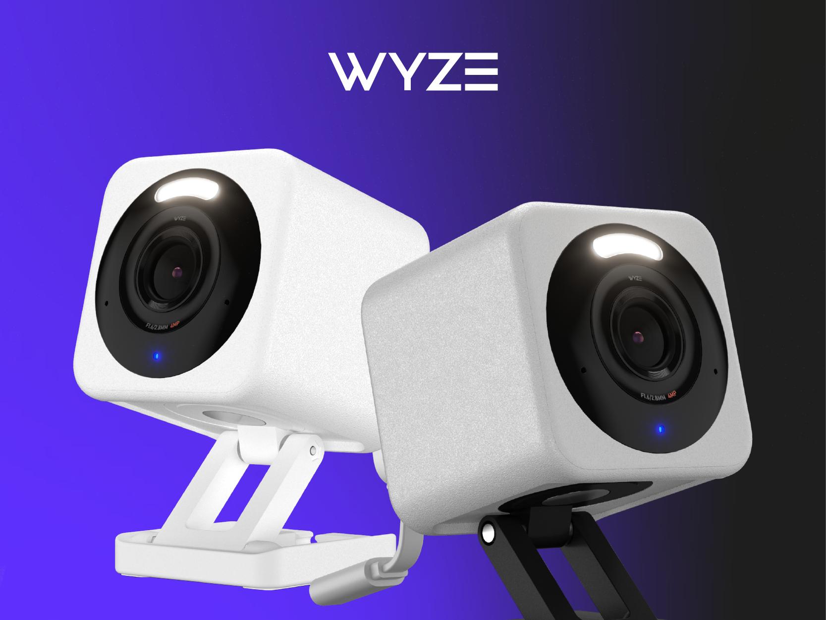 Wyze Cam v4 — Wired 2K HD Smart Home Camera, Indoor/Outdoor Use, Pet/Baby Monitor/Security, Spotlight/Siren, Color Night Vision, Local/Cloud Storage