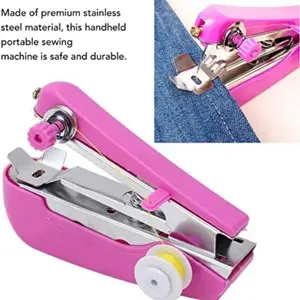 Mini Portable Handheld Sewing Machine, Manual Travel-Friendly Craft Tool, No Power Needed, Small Sewing Equipment for Home and Outdoor Use