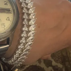 PAVOI 14K Gold Plated Tennis Bracelet - Gold Tennis Bracelets for Women - Marquise Cut Cubic Zirconia - Trendy Wedding Jewelry