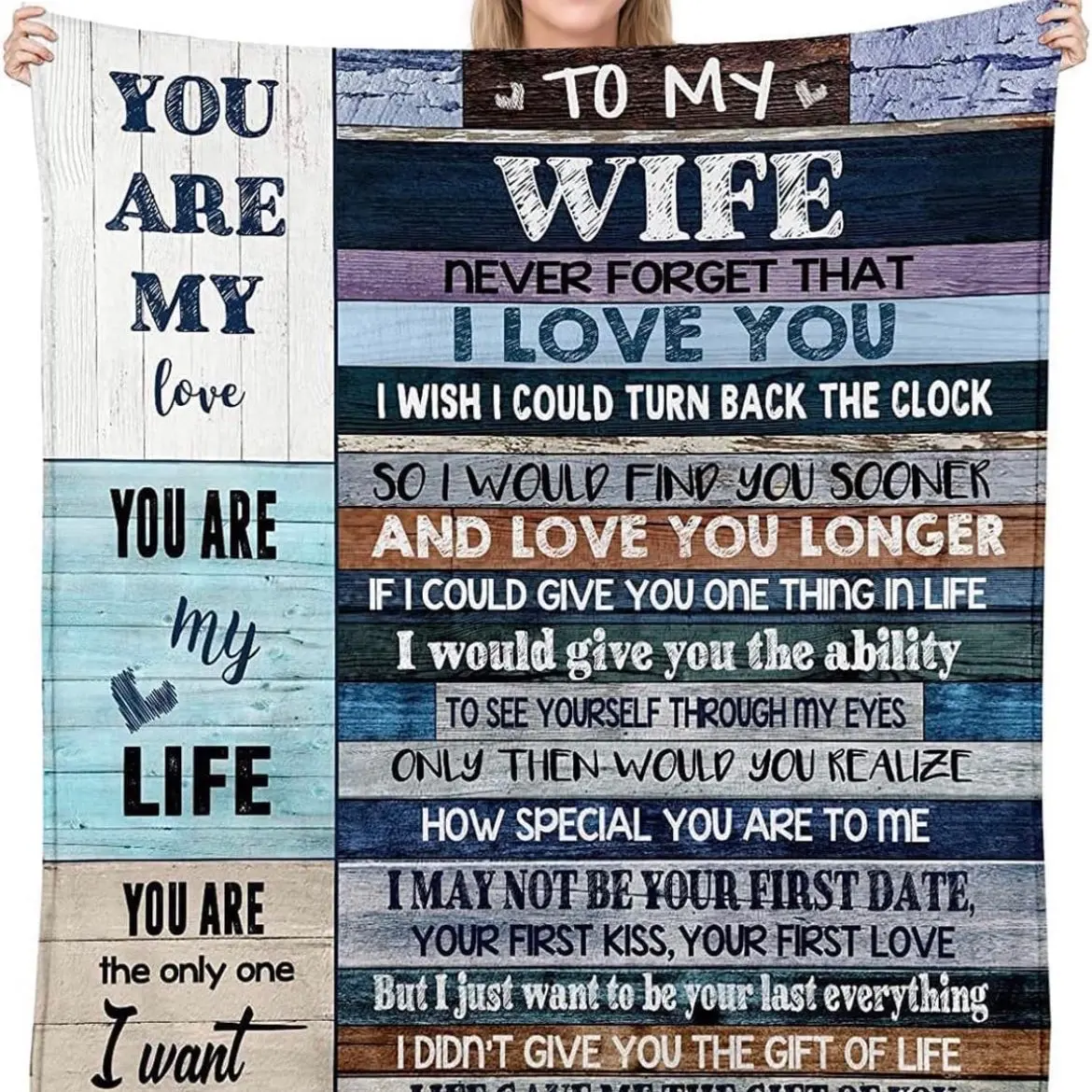Presidents Day SALE Gift for Wife, Ultra-Soft Micro Fleece Sherpa Throw Blanket, Valentines Day Gifts for Her, Wife Birthday Gifts from Husband, for Bedding Sofa and Travel
