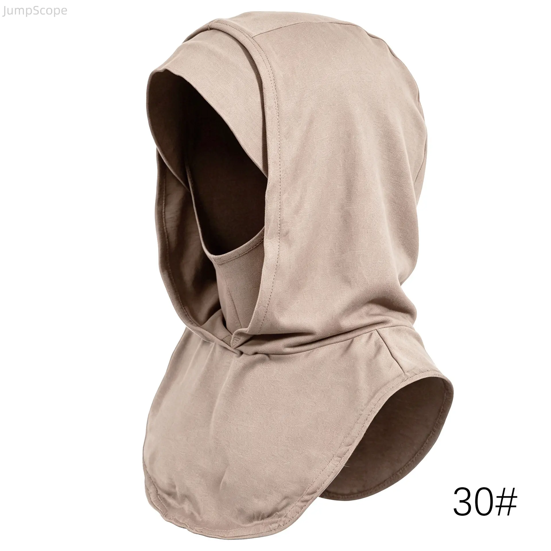 Lightweight Balaclava Hood, Full Face Neck Cover Scarf, Breathable One-Piece Under Hijab Headwrap for Outdoor Sports