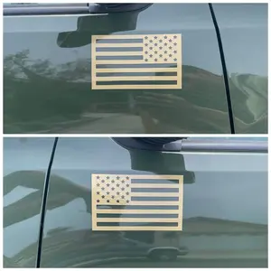 American Flag Magnet Set  - Desert Tan / FDE (Premium Color) Made in USA
