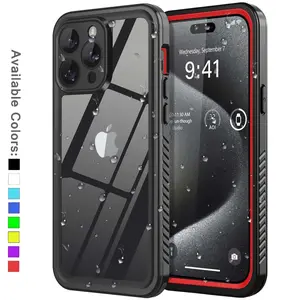 For iPhone 15 Pro Max Waterproof Case Shockproof Cover 15 plus/ Screen Protector