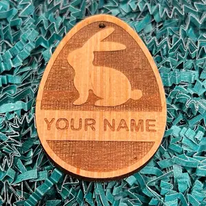 Easter Basket Gift Tag Personalized with your Name, Made in the US, Ships from USA