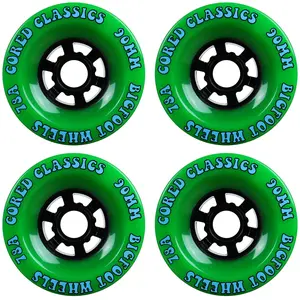 Bigfoot Longboard Wheels - 90mm 78a Cored Classics Green