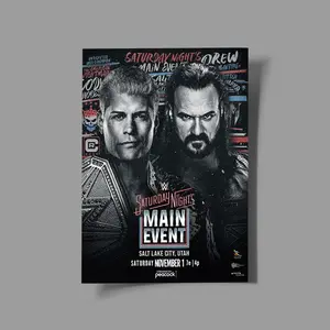 Cody Rhodes vs Drew McIntyre for the Undisputed Championship Official Poster