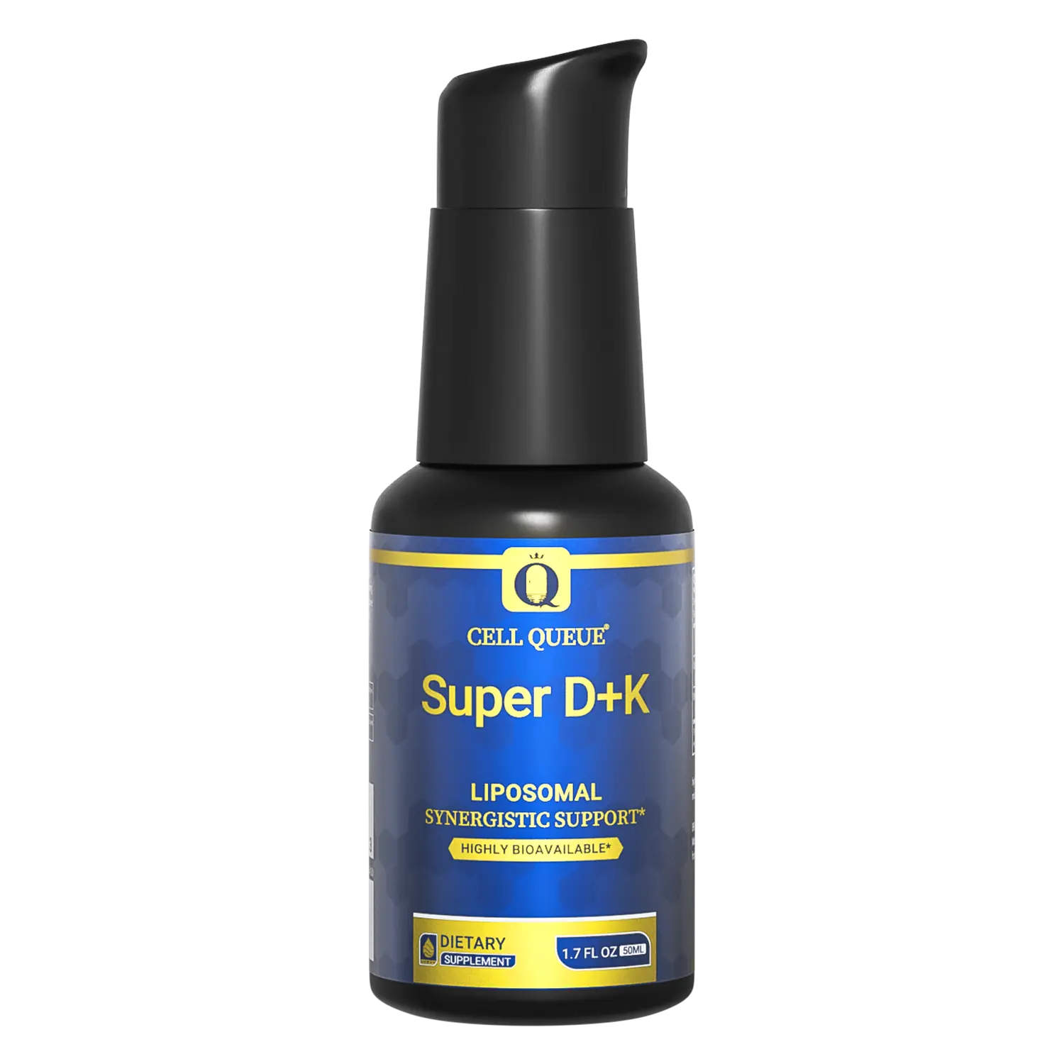 Cell Queue Liposomal Vitamin D3 K2 5000IU with Vitamin D & K as MK-7 Supplement Supports Bone Muscle Heart Mood & Immune Health Nanoemulsified Liquid