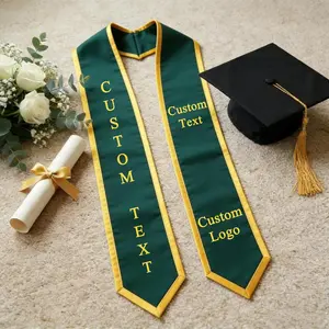 Custom Design Graduation Stole Personalized Text Logo Sash Class of 2026, Unique Senior Gift for College High School Ceremony Keepsake