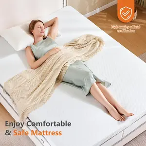 2-4 Inch Gel Infused Memory Foam Mattress Topper with Removable Cover - Cooling Comfort for Twin, Full, Queen, King Sizes