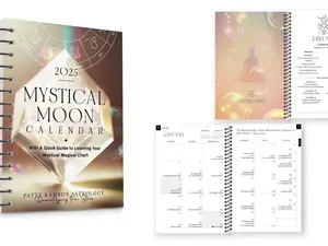 2025 Mystical Moon Calendar - Ancient Symbols and Celestial Insights for Cosmic Alignment
