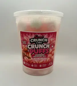 Sweet Crunch Labs Freeze-Dried Crunch Puffs – Strawberry Cheesecake Taffy Candy Balls