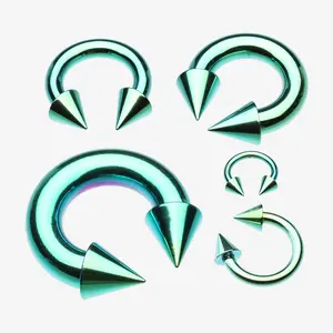 Colorline PVD Basic Spike Top Horseshoe Circular Barbell