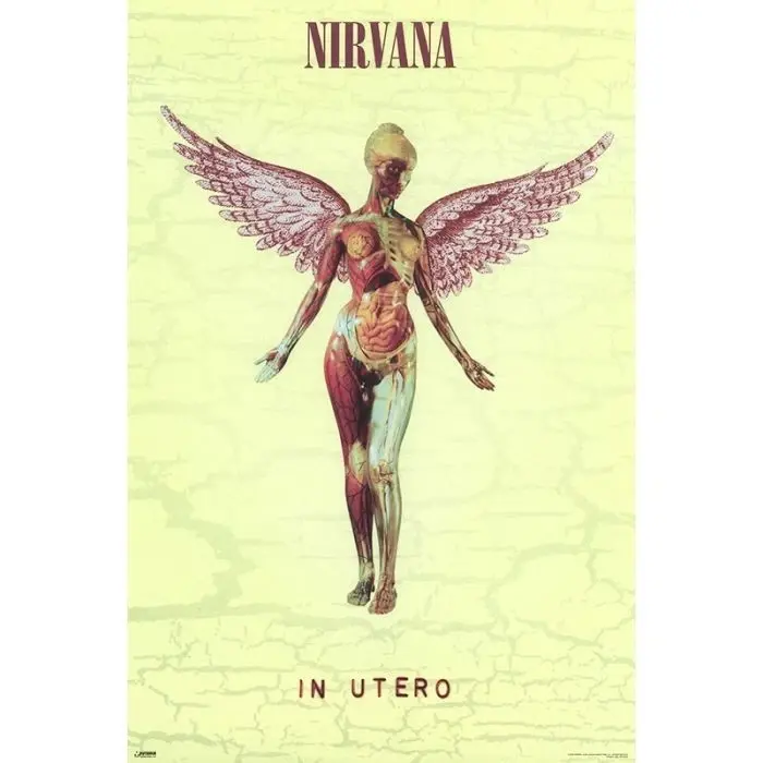 [Unframed Poster] 2026 NIRVANA POSTER IN UTERO ALBUM LP COVER ART NEW