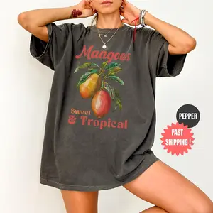 Mango Vintage Style 90s Tshirt, Retro Comfort Colors Y2k Mango Cute Shirt, Exotic Fruit Lover Tee, Cute Unisex Adult Graphic T Shirt