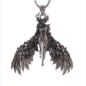 Punk Goddess Horn Pendant Necklace –Street Style Statement Jewelry for Parties & Daily Wear