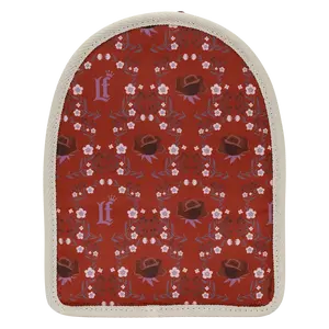 Cream & Red Floral Light-Up Mini Backpack Bag Organizer Insert