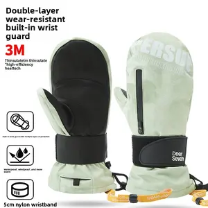 2026 New Ski Gloves Snowboard Carving Warm Wrist Guard Touchscreen Windproof Waterproof Outdoor Unisex Fingerless Sport