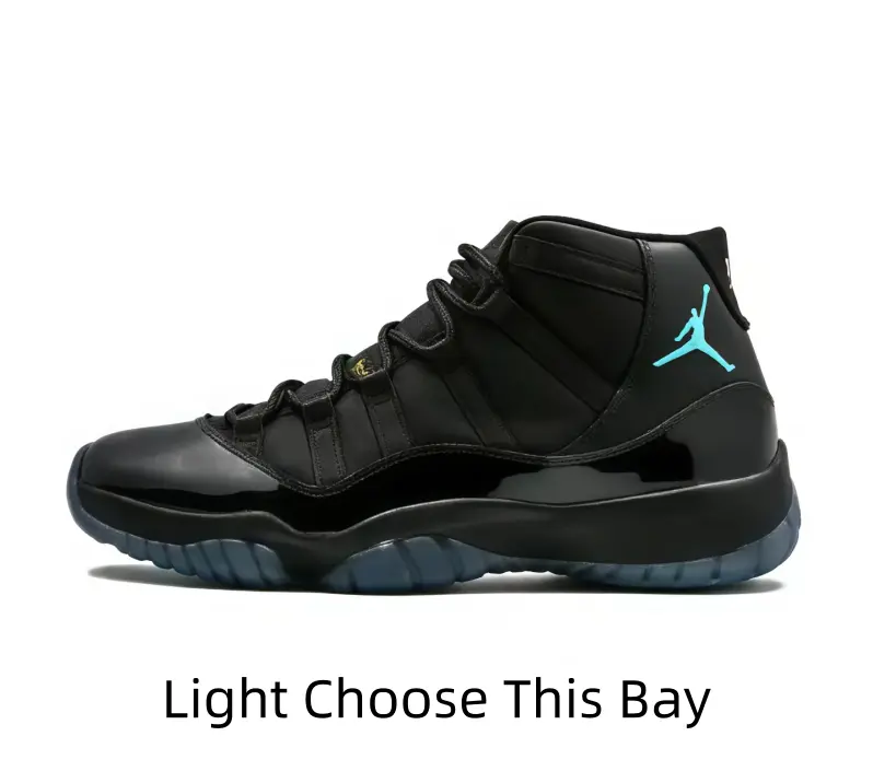 Gamma Blue Glow! High-Top Sneakers with Glossy Black Patent Leather & Icy Translucent Sole