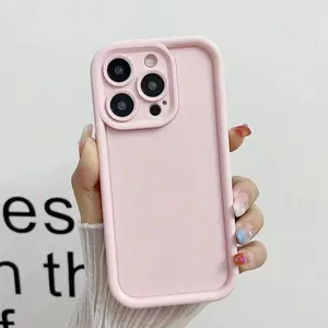 Cute Dopamine Candy Color Phone Case for iPhone 17 16 15 14 13 12 11 Pro Pro Max Plus, Soft Skin-Friendly Matte Finish, Shockproof Anti-Drop Full Protection, Slim Lightweight Trendy Aesthetic Protective Cover