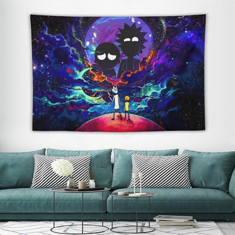 Movies Rick And Morty Tapestry, Wall Decoration Suitable for Bedroom, Living Room And Dormitory. 40 X 60 Inches