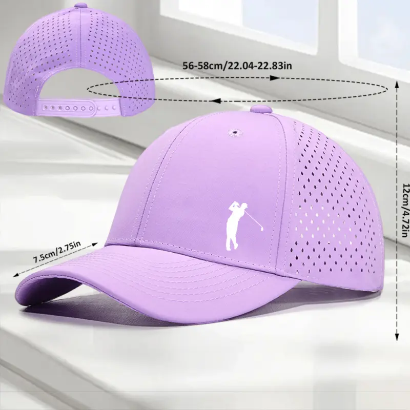 Peak Supply Golf Swing Printed Baseball Caps Laser  display picture 2