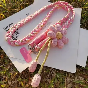 2026 Hot Cute Phone Lanyard Crossbody Strap 2 pcs,Flower Phone Lanyard for iPhone 17, Teacher Must Have Lanyard, Universal Phone Crossbody Strap, Perfect for Travel