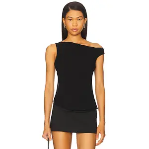 Bec + Bridge Rhone Drape Top in Black