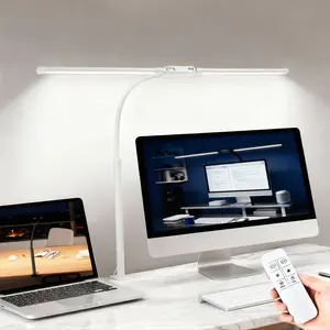 FlexibleClip-On LED Desk Lamp, Flexible Adjustable Gooseneck Eye Protection Reading Light for Students' Bedroom, Office (Home Improvement Indoor Under-Cabinet Lighting)