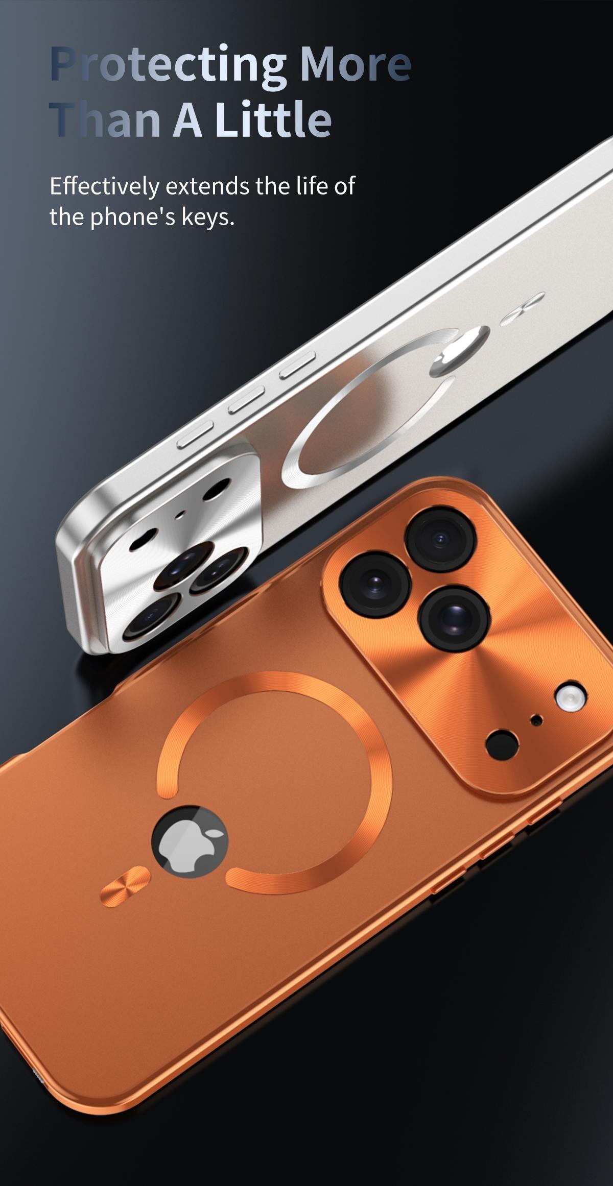 Platic Back [Not All Metal  PC Back] Metal Frame, ip 17 Pro Max CaseFull Coverage Privacy Screen Lens Protection Magnetic TPU Back International Warranty Phone Cases phone case 17 pro max