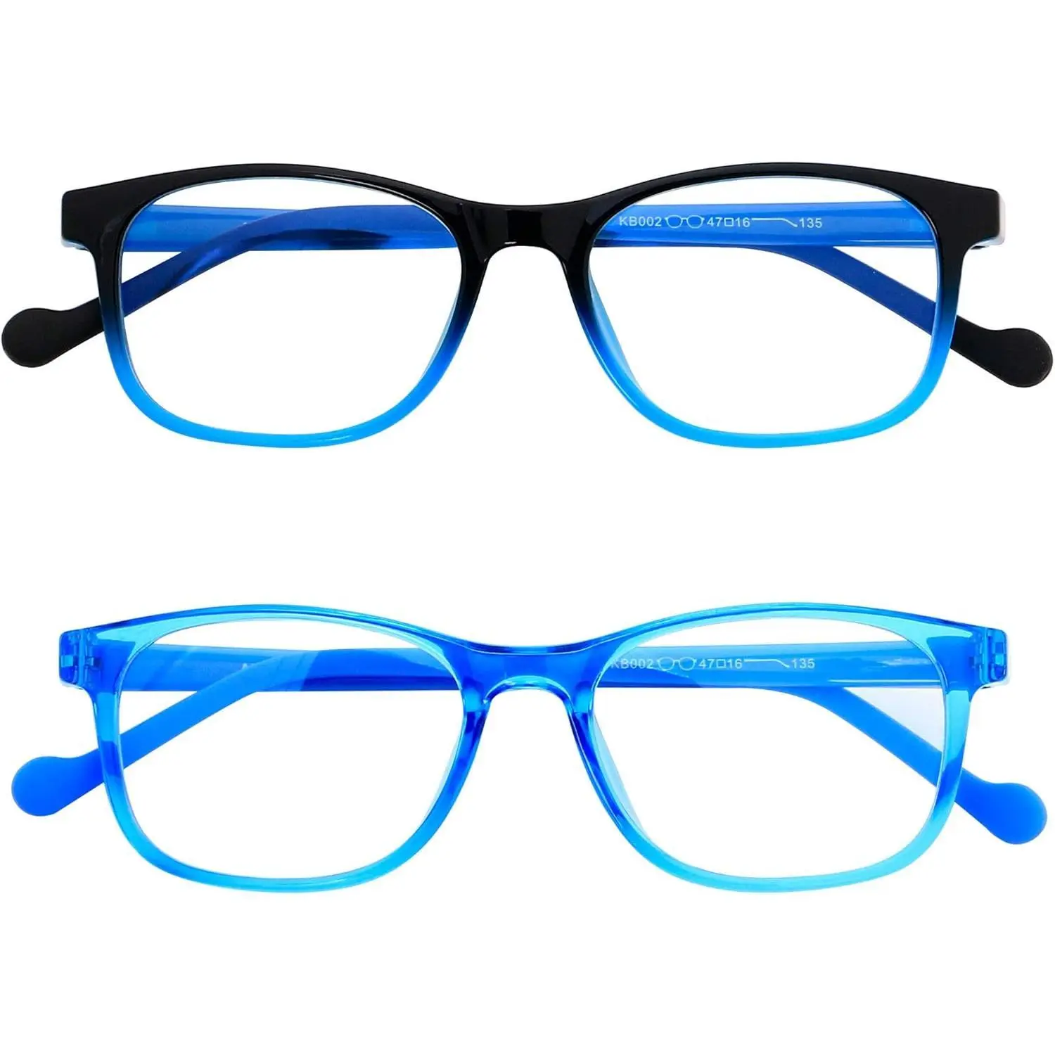 Blue Light Glasses for Kids, Delicate & Flexible TR90 Frame, Lightweight Eyewear for Computer Gaming, Ages 3-12