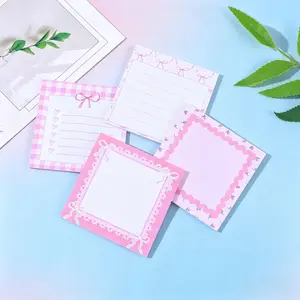 Set of 4 Sticky Notes, Reusable Creative Memo Pad for Students, N Times Adhesive Notebooks, Perfect for Organizing Ideas and Reminders