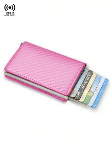Anti Rfid Rfid Credit Card Holder Carbon Minimalist Wallet Men Women Slim Bank Cardholder Case Bag Travel Purse Carteras Multi Card Wallet