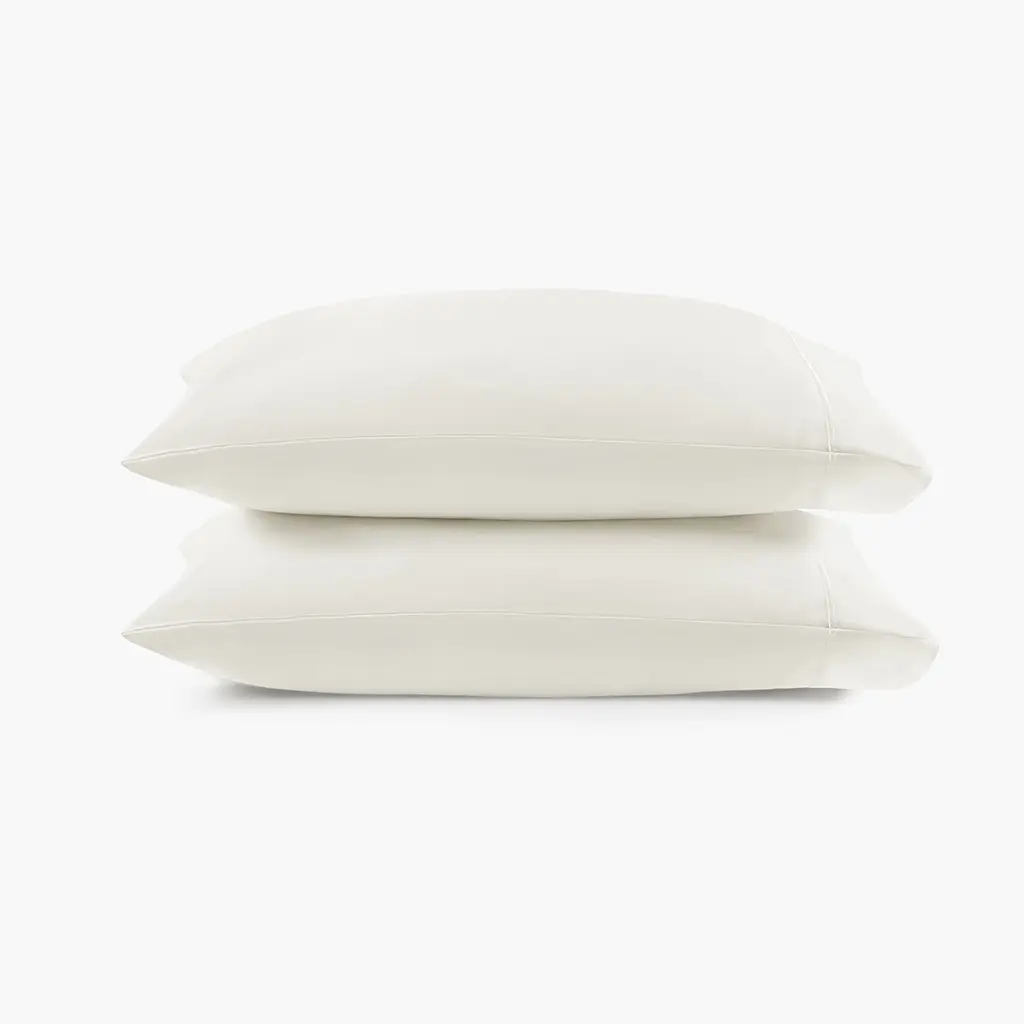 King Size Luxury Egyptian Cotton Pillowcases - 500TC, Sateen Finish, 360-Degree Stand, 20x40x0.13 in, White, Soft, Pilling-Preventing, Machine Washable, Durable Bedding Accessories, Prevents Pilling